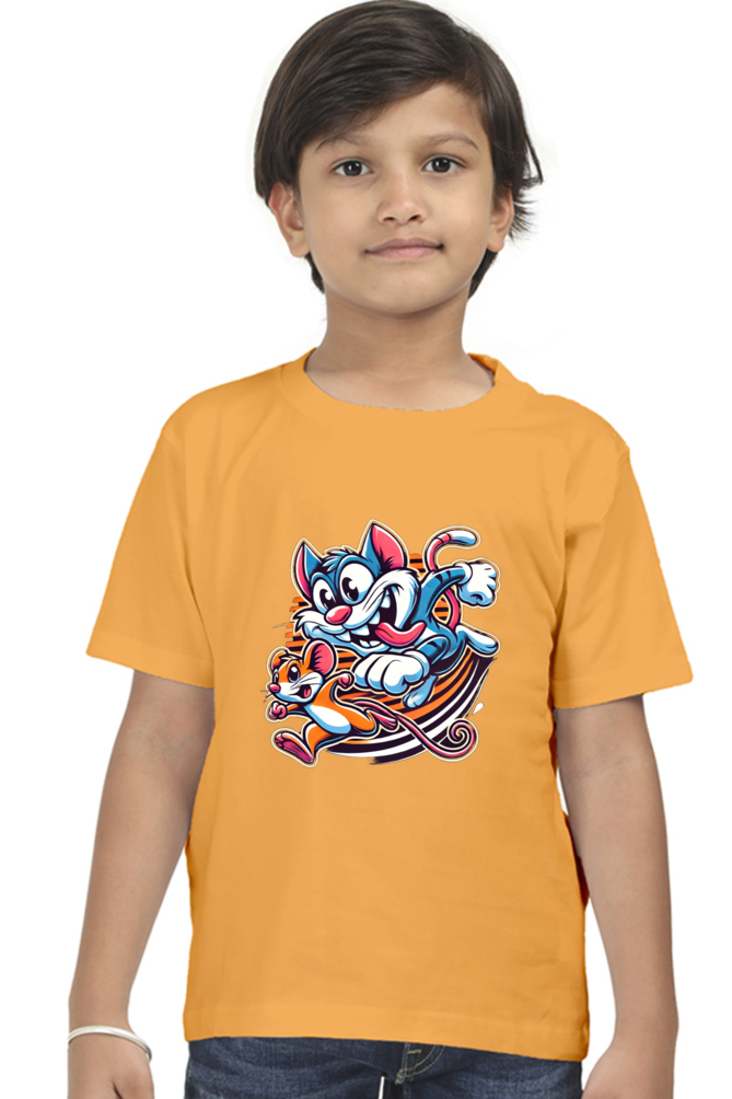 Boy Round Neck Half Sleeve Classic-TOM And Jerry